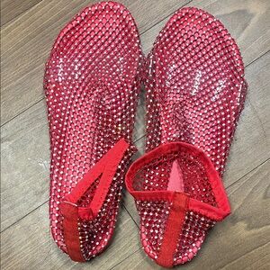 Red Rhinestone Women's Sandals